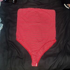 Striped bodysuit